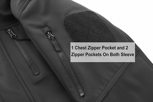 Soft shell Tactical  Jacket Mens Warm Military Waterproof Fleece  Jacket Windproof Multi-pockets Hunting Jacket Coat | Vimost Shop.