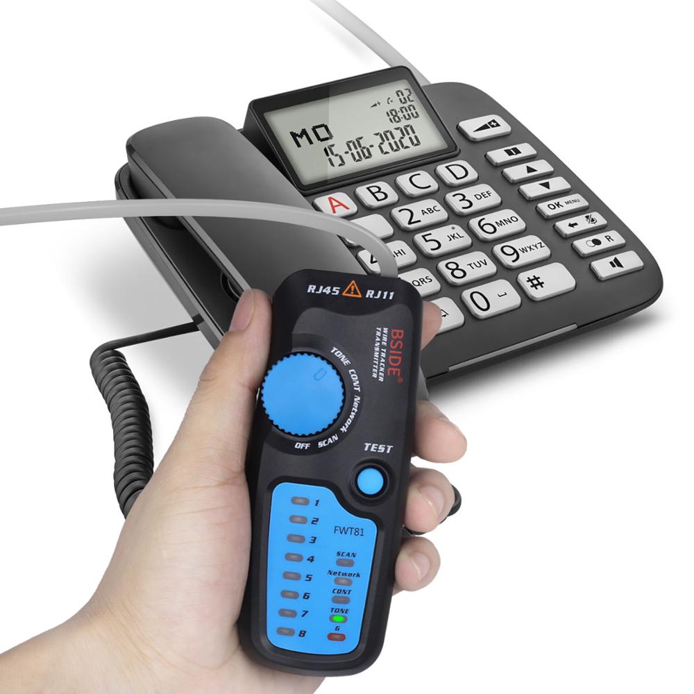 Network cable tracker detecteur FWT81 RJ11/45 Lan Ethernet Phone wire tester Finder Telecom Tool electrified work 48V | Vimost Shop.
