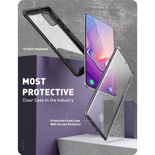 For Samsung Galaxy S20 5G Case (2020 Release) Ares Full-Body Rugged Clear Bumper Cover WITH Built-in Screen Protector | Vimost Shop.
