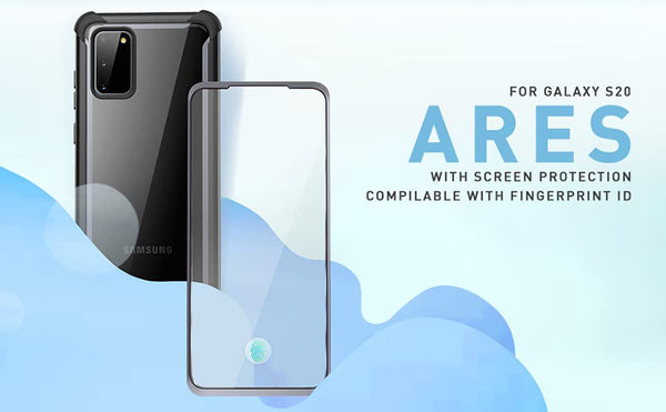 For Samsung Galaxy S20 5G Case (2020 Release) Ares Full-Body Rugged Clear Bumper Cover WITH Built-in Screen Protector | Vimost Shop.