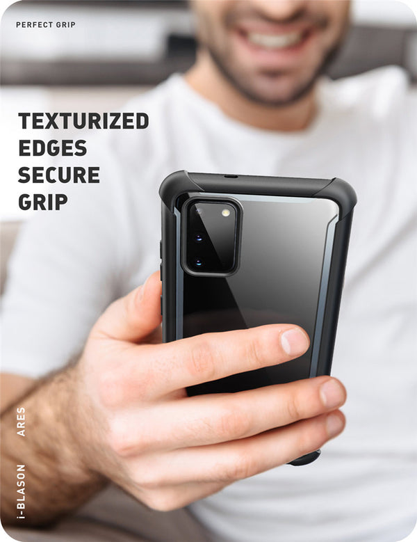 For Samsung Galaxy S20 5G Case (2020 Release) Ares Full-Body Rugged Clear Bumper Cover WITH Built-in Screen Protector | Vimost Shop.
