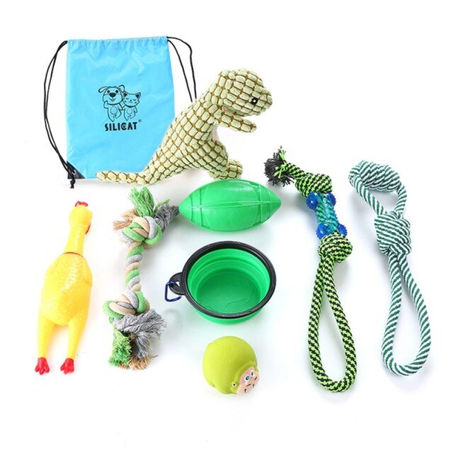 Pet Toys Collection Dog Voice Toys Bite Resistant Molar Dog Toy Ball Cat Toy Supplies for Cat Puppy Baby Dogs Value Bundle | Vimost Shop.