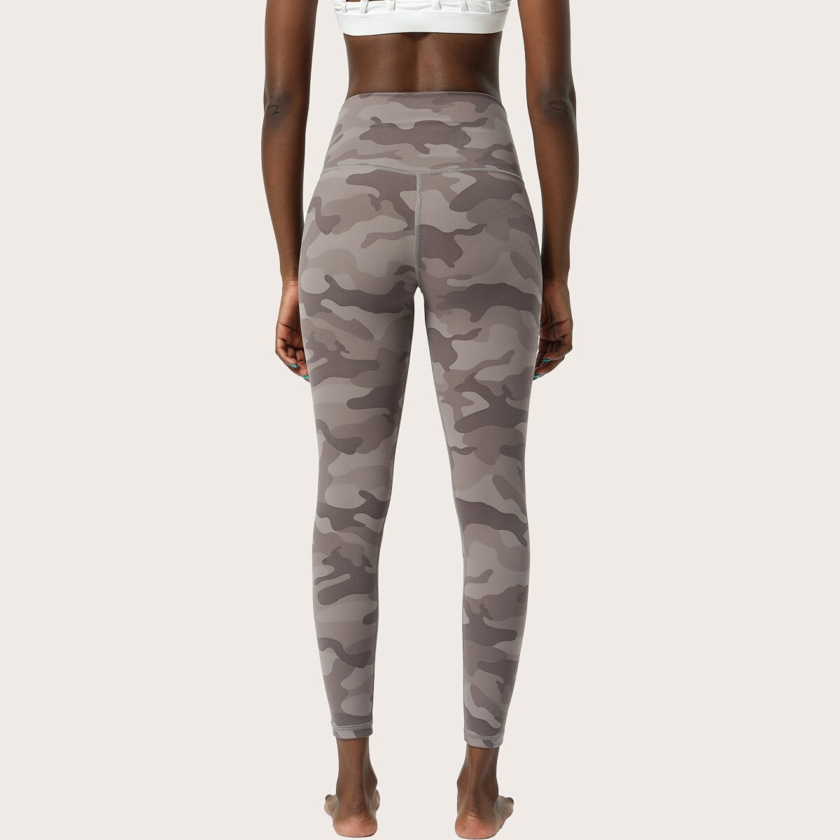 Four Ways Stretchy Yoga Pants Sport Gym Legging Women Naked Feel Exercise Fitness Workout Leggings 7/8 Length