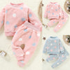 Baby Girl Clothes Pajamas Set Flannel Fleece Infant Toddler O Neck Pajamas Warm Kids Sleepwear Home Suit Winter Spring Fall D30 | Vimost Shop.