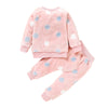 Baby Girl Clothes Pajamas Set Flannel Fleece Infant Toddler O Neck Pajamas Warm Kids Sleepwear Home Suit Winter Spring Fall D30 | Vimost Shop.