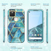 For Google Pixel 4A 5G Case 6.2 inch (2020) Cosmo Full-Body Marble Glitter Case Cover WITH Built-in Screen Protector | Vimost Shop.