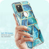 For Google Pixel 4A 5G Case 6.2 inch (2020) Cosmo Full-Body Marble Glitter Case Cover WITH Built-in Screen Protector | Vimost Shop.