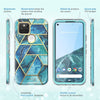 For Google Pixel 4A 5G Case 6.2 inch (2020) Cosmo Full-Body Marble Glitter Case Cover WITH Built-in Screen Protector | Vimost Shop.