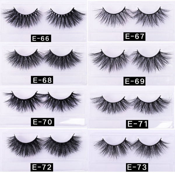 25 MM Lashes Wholesale 30/50/100 Pairs 3D Mink Eye Lashes With Tray No Box  Natural/Thick Long False Eyelashes  Makeup | Vimost Shop.