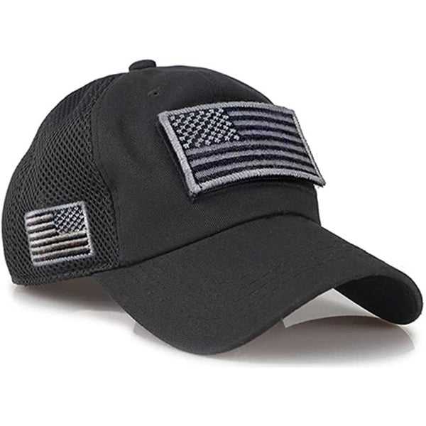 Tactical Camouflage Baseball Caps Men Summer Mesh Military Army Caps Constructed Trucker Cap Hats With USA Flag Patches | Vimost Shop.
