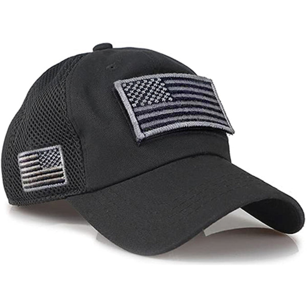 Tactical Camouflage Baseball Caps Men Summer Mesh Military Army Caps Constructed Trucker Cap Hats With USA Flag Patches | Vimost Shop.
