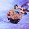 Reiki Healing Energy Orgonite Pendant Necklace Quartz Stone Rainbow Tree Chakra Amulet Natural Orgone Crystal Necklace Yoga | Vimost Shop.