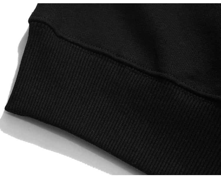 Men Hit Color Letter Patch Diamonds Hoodies Sweatshirt Men Big Pocket Casual Pullover High Street Couple Streetwear Men