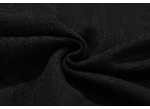 Men Hit Color Letter Patch Diamonds Hoodies Sweatshirt Men Big Pocket Casual Pullover High Street Couple Streetwear Men