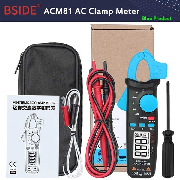 ACM81 Digital Clamp Meter Auto-Rang TRMS 1mA Accuracy 200A Current DC AC Multimeter Vol Ohm Diode Temperature NCV Tester | Vimost Shop.