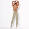 Seamless Sporty Yoga Suit GYM Fitness Workout Running Tracksuit Sports Sleeveless Crop Top Pants Set Jogging Dry Quick Set | Vimost Shop.
