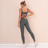 Seamless Solid Yoga Suit GYM Sporty Fitness Two Piece Set Running Sports Jogging Tracksuit Bra Top Leggings Workout Wear | Vimost Shop.