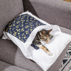Removable Dog Cat Bed Cat Sleeping Bag Sofas Mat Winter Warm Blanket Nest Puppy Kennel Cushion for Small Dogs Cats Pet Products
