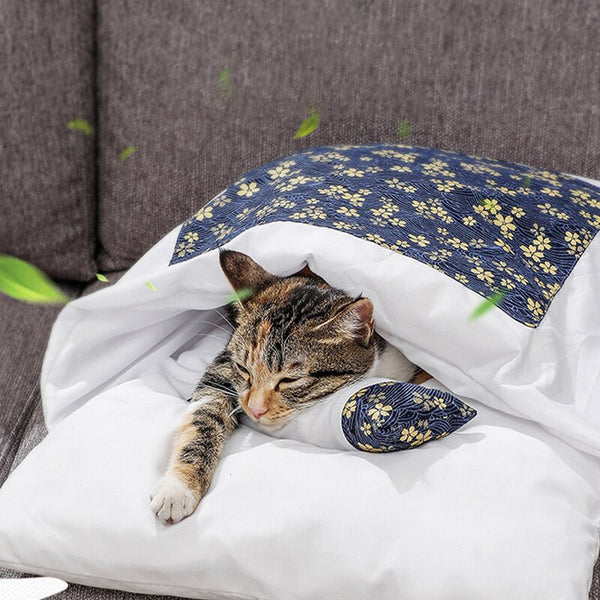 Removable Dog Cat Bed Cat Sleeping Bag Sofas Mat Winter Warm Blanket Nest Puppy Kennel Cushion for Small Dogs Cats Pet Products | Vimost Shop.