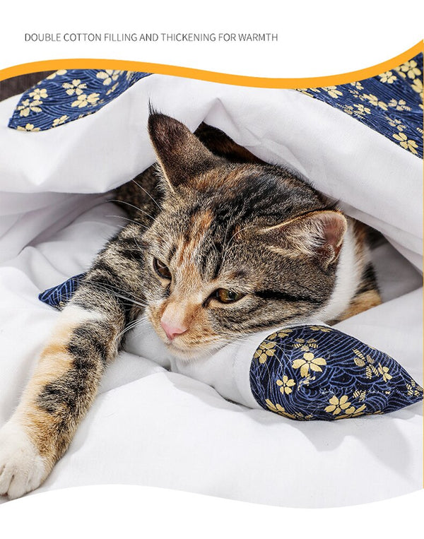 Removable Dog Cat Bed Cat Sleeping Bag Sofas Mat Winter Warm Blanket Nest Puppy Kennel Cushion for Small Dogs Cats Pet Products | Vimost Shop.