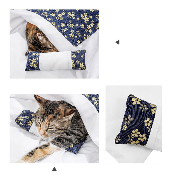 Removable Dog Cat Bed Cat Sleeping Bag Sofas Mat Winter Warm Blanket Nest Puppy Kennel Cushion for Small Dogs Cats Pet Products | Vimost Shop.