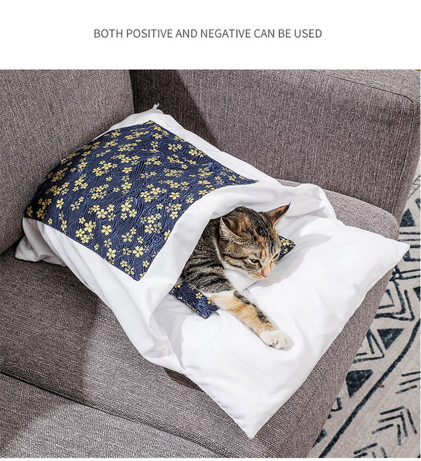 Removable Dog Cat Bed Cat Sleeping Bag Sofas Mat Winter Warm Blanket Nest Puppy Kennel Cushion for Small Dogs Cats Pet Products | Vimost Shop.
