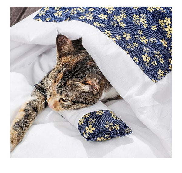 Removable Dog Cat Bed Cat Sleeping Bag Sofas Mat Winter Warm Blanket Nest Puppy Kennel Cushion for Small Dogs Cats Pet Products | Vimost Shop.