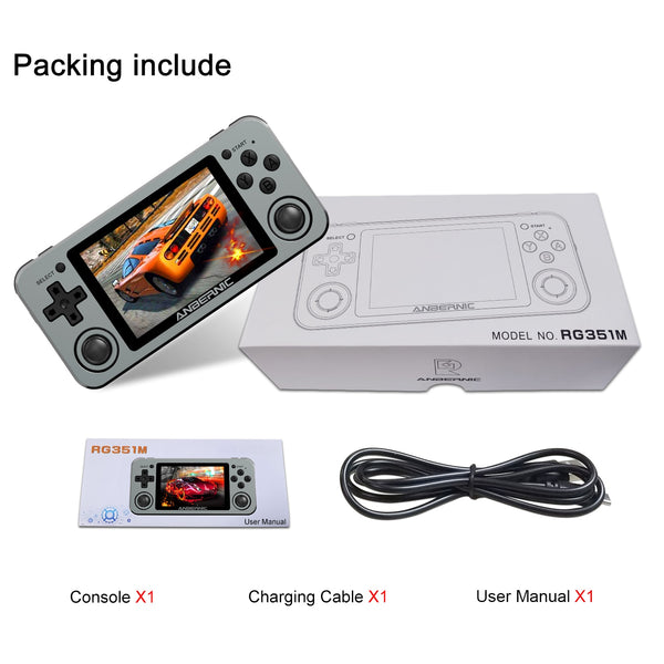 RG351M Retro Video Game Console Aluminum Alloy Shell RG351P 2500 Game Portable Console RG351 Handheld Game Player | Vimost Shop.