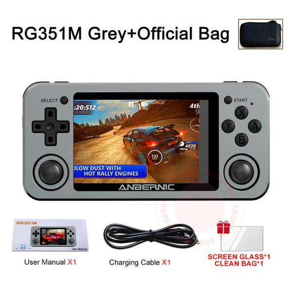 RG351M Retro Video Game Console Aluminum Alloy Shell RG351P 2500 Game Portable Console RG351 Handheld Game Player | Vimost Shop.