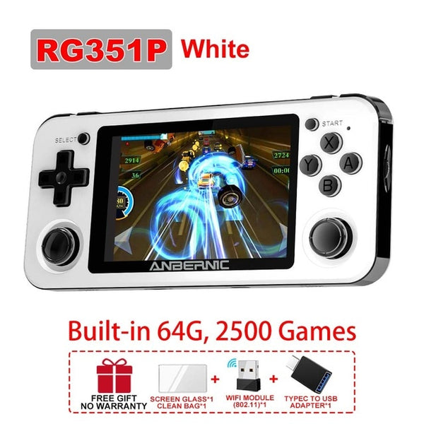 RG351M Retro Video Game Console Aluminum Alloy Shell RG351P 2500 Game Portable Console RG351 Handheld Game Player | Vimost Shop.