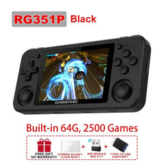 RG351M Retro Video Game Console Aluminum Alloy Shell RG351P 2500 Game Portable Console RG351 Handheld Game Player