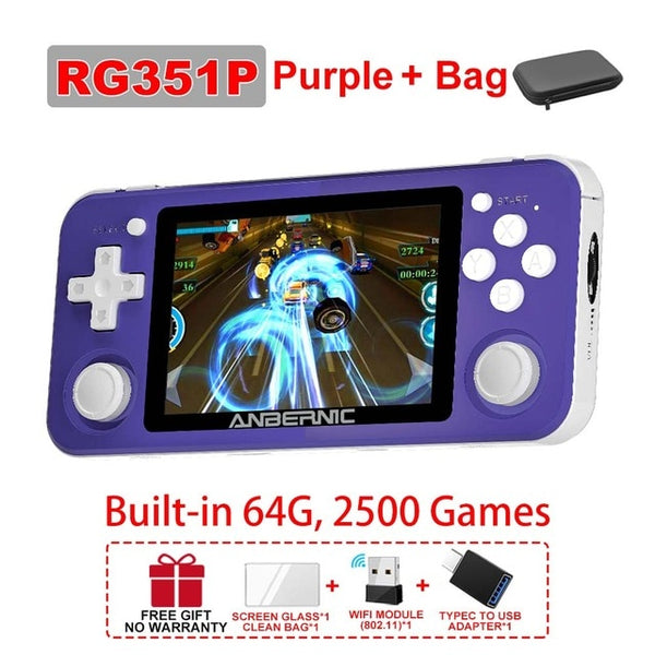 RG351M Retro Video Game Console Aluminum Alloy Shell RG351P 2500 Game Portable Console RG351 Handheld Game Player | Vimost Shop.