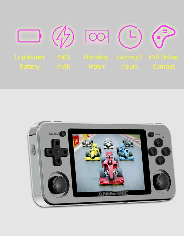 RG351M Retro Video Game Console Aluminum Alloy Shell RG351P 2500 Game Portable Console RG351 Handheld Game Player | Vimost Shop.