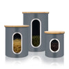 3 Pcs Storage Bin Food Container Snack Canister Set Coffee Bean Tea Sugar Box With Seal Lid Kitchen Food Organization Jar | Vimost Shop.