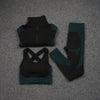 Women Yoga 2/3PCS Seamless Zipper Yoga Suit GYM Workout Sportswear Fitness Clothing Fitness Long Sleeve Top High Waist Set | Vimost Shop.
