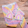 Women Sexy Colorful Crochet Bikini Pants Set Cover-up Sexy Tassel Beach See Through Wide Leg Pants Sea Trouser Bottoms Suit | Vimost Shop.