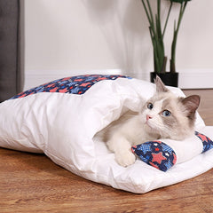 Willstar Removable Dog Cat Bed Sleeping Bag Sofa Mat Winter Warm Small Cats House Beds Kitten Puppy Nest Cushion Pet Product