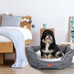 Soft Dog Bed Sleeping Gary Sofa Hondenmand Waterproof Cushion Mat For Pets Puppy Cat Cotton Pillow Pet Supplies