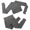 2pcs/set Women Sport Suit Yoga Set Gym Workout Clothes Long Sleeve Shirt Fitness Crop Top + High Waist Energy Seamless Leggings | Vimost Shop.