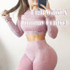 2pcs/set Women Sport Suit Yoga Set Gym Workout Clothes Long Sleeve Shirt Fitness Crop Top + High Waist Energy Seamless Leggings | Vimost Shop.
