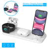 6 In 1 Wireless Charger Pad Qi Induction Fast Charging Holder for Apple Watch 6 5 4 3 For Airpods Pro IPhone 12Pro/11/XR/XS/X/8