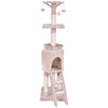 56" Condo Scratching Posts Ladder Cat Play Tree  Cats Tree Kitten House Furniture PS7009BE | Vimost Shop.