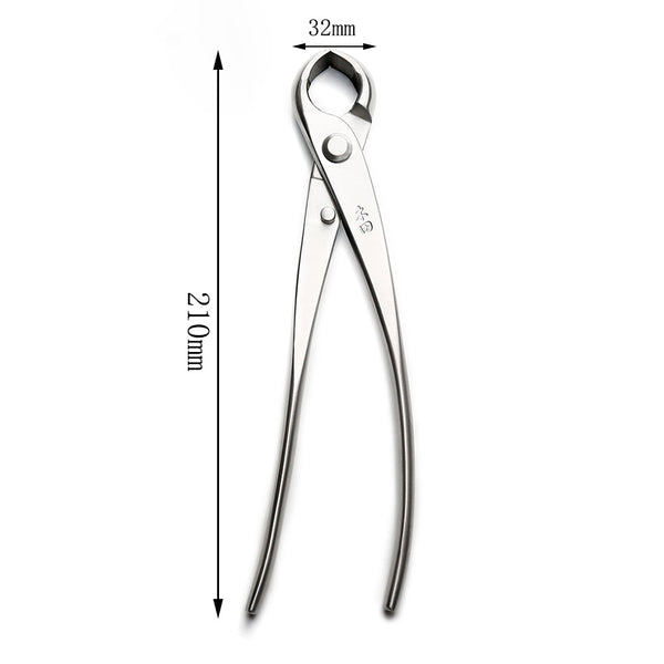 professional grade 210 mm knob cutter concave edge cutter 4Cr13MoV Alloy Steel bonsai tools made by TianBonsai | Vimost Shop.