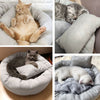 Removable Cat Bed Soft Velvet Gray Pet Beds for Dog Puppy Cat Sleeping Cushion House Cats Mat with Free Pillow Pet Supplies | Vimost Shop.