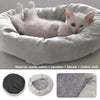 Removable Cat Bed Soft Velvet Gray Pet Beds for Dog Puppy Cat Sleeping Cushion House Cats Mat with Free Pillow Pet Supplies | Vimost Shop.