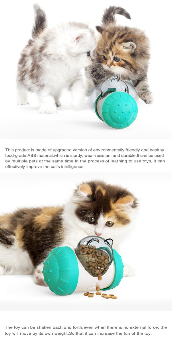 Pet Dog Cat Tumbler Toy Interactive Food Dispensing Ball Treat Puzzle IQ Training Feeder Slow Eating Toys Pet Product | Vimost Shop.