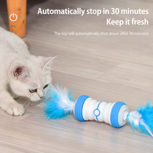 Interactive Cat Feather Toys Indoor Automatic Irregular Moving LED Lights USB Rechargeable Kitten Cats Pet Supply | Vimost Shop.