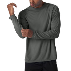 Men's Sun Protection T-shirts Summer UPF 50+ Long Sleeve Performance Quick Dry Breathable Hiking Fish T-shirts UV-Proof