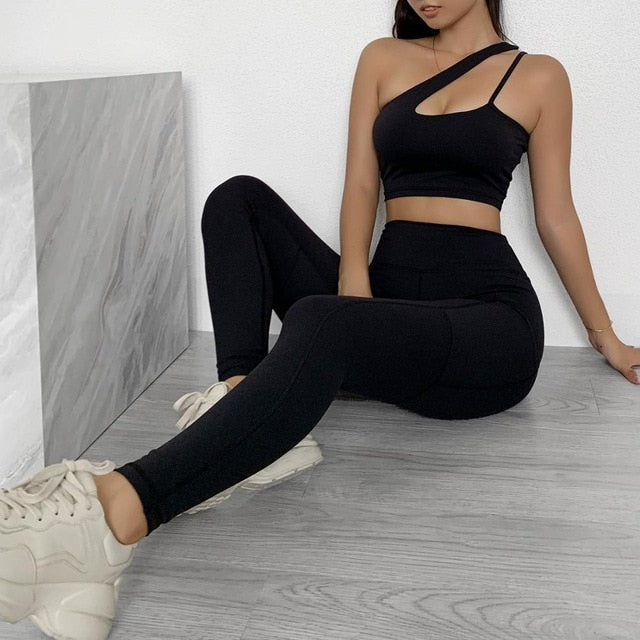 Sportwear Women Yoga Sets Fitness Wear 2peice Suits High Waist Legging Top Bra Gym Running Clothing Outfit Sport Suit | Vimost Shop.