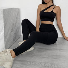 Sportwear Women Yoga Sets Fitness Wear 2peice Suits High Waist Legging Top Bra Gym Running Clothing Outfit Sport Suit